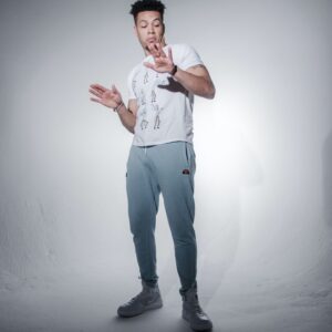 Belenziaga Streetwear - Free size Trackpants (marble gray)